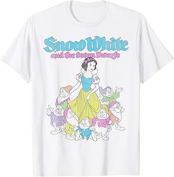 Amazon | ディズニー 白雪姫と七人の小人 アウトライン Tシャツ